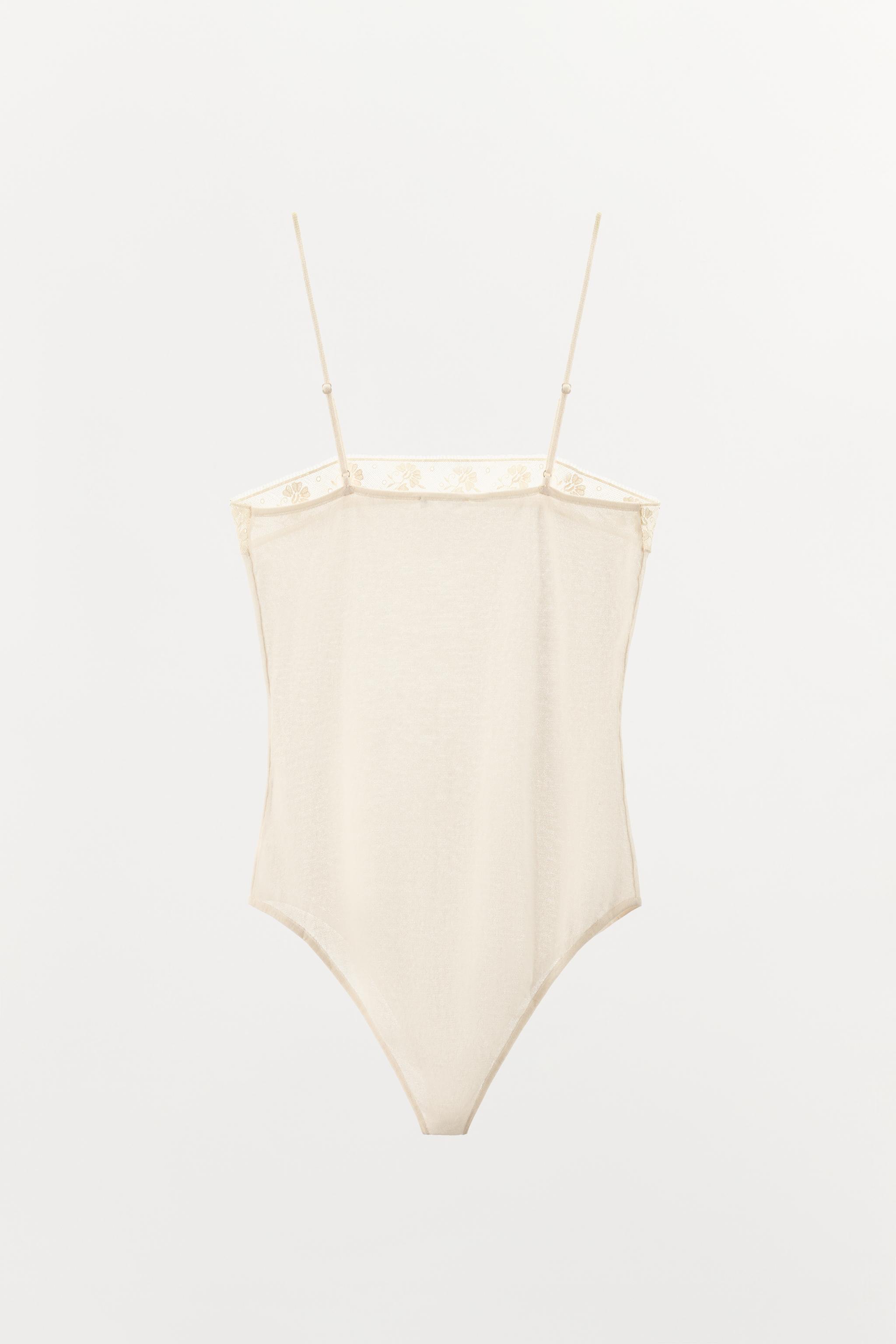 FINE KNIT LACE BODYSUIT